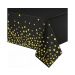 Tafelkleed Metallic Zwart - Gouden Sterren