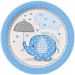 Dessertborden Olifantje Blauw (8st)