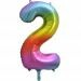 Folieballon 2 Regenboog XL