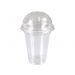 Plastic Bekers met deksel 590ml (100st)
