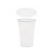 Plastic bekers met platte deksel