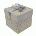 Cadeaudoos Dots Grijs & Goud (22x22x22cm)