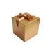 Cadeaudoos Goud met gouden strik 10cm