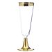 Champagne Glazen Metallic Goud (4st)