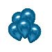 Chroom Ballonnen Blauw (10st)