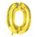 Folieballon 0 Goud (43cm)