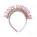 Glitter Diadeem Happy Birthday Roze