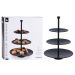 Etagere 3-laags Mat Zwart - Excellent Houseware - 36,5cm