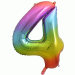 Folieballon 4 Regenboog XL