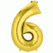 Folie Ballon 6 Goud XL
