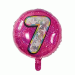 Folieballon Holografisch Cijfer 7 Roze