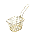 Mini Frituurmandje Klein Goud