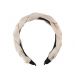 Haarband Gevlochten Creme