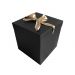 Cadeaudoos Zwart + Gouden Strik 22cm
