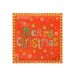 Oranje servetten Kerst Merry Christmas