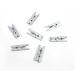 Mini Knijpertjes Zilver (24st)