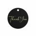 Hangkaartjes Thank You Zwart/Goud (12st) 