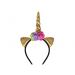 Diadeem Unicorn Goud