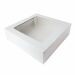 Taartdoos met venster Wit 19x19x5cm (4st) 