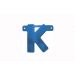 Letterslinger K Blauw