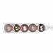 Kerstballen Roze 80mm (5st)
