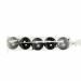 Kerstballen Zwart/Zilver 80mm (5st)