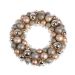 Kerstkrans Champagne met ballen - 39 cm