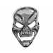 Angry Skull Head Masker Zilver