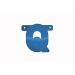 Letterslinger Q Blauw