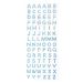 Strass Letters Blauw (84st)