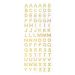 Strass Letters Goud (84st)