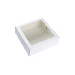 Taartdoos met venster Wit 32x32x12cm (2st) 
