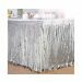 Folie Fringe Tafelrok Zilver (275x74cm)