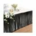 Folie Fringe Tafelrok Zwart (275x74cm)