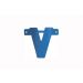 Letterslinger V Blauw