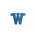 Letterslinger W Blauw