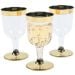 Wijnglazen Metallic Goud (4st) 