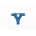 Letterslinger Y Blauw