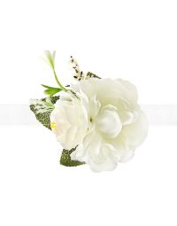 Polscorsage Pioenrozen Wit