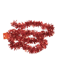 Kerstslinger in het mat rood