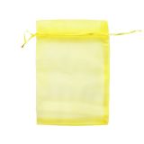 Organzazak L 13x19cm Geel