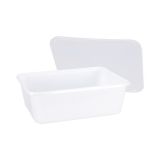 Maaltijdbak 1000ml - Wit - 10 stuks