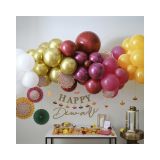 Ballonnenboog Diwali met waaiers en theelichtjes Ginger Ray