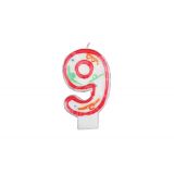 Verjaardagskaars Cijfer 9