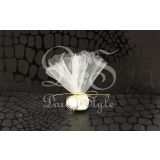 Tule Rondjes Kaal Ø24cm Creme