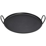 Dienblad Rond Zwart met handvatten