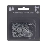 Kerstboomhaakjes Zilver (100st) 