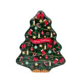 Kerstboom Blik met chocolade pralines - 120 gram