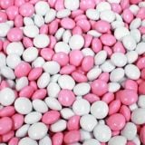 Chocolade Lentilles Roze/Wit