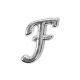 Sierletter F Zilver